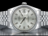 Rolex Datejust 36 Argento Wide Boy Jubilee Silver Lining Dial  Watch  1603